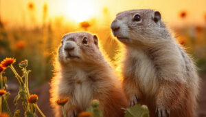 gophers sleeping at night and day